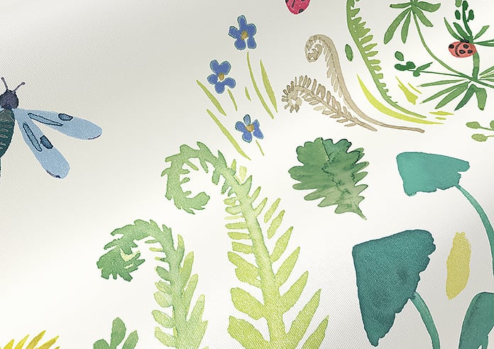 Wee Blue Bell Garden Explorer Panel, Spring - Roller Blind - Image 4